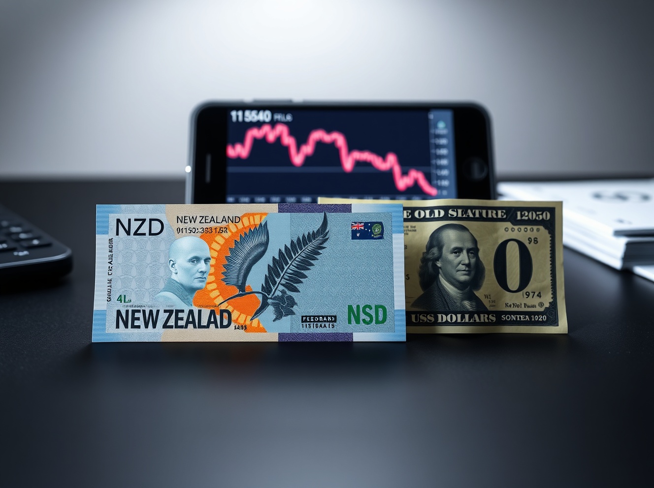 New Zealand Dollar Slips as Hawkish Fed Bets Strengthen Greenback; US PMI in Focus
