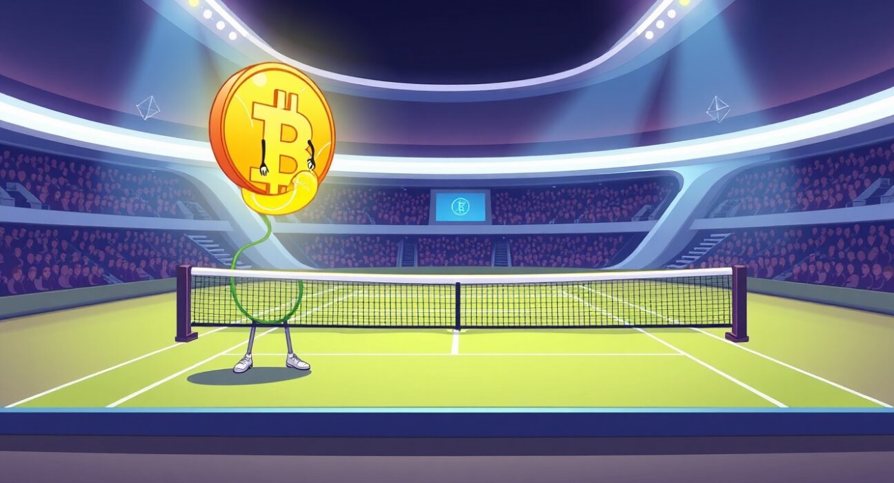 Nexo crypto partner serves innovation at the Australian Open tennis tournament.