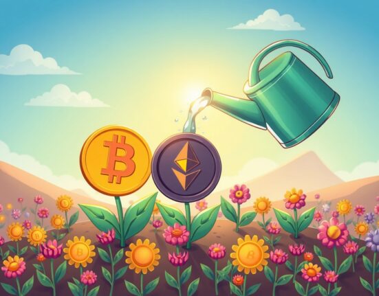 A cartoon illustrating selective liquidity favoring major cryptocurrencies in a predicted altcoin bull market.