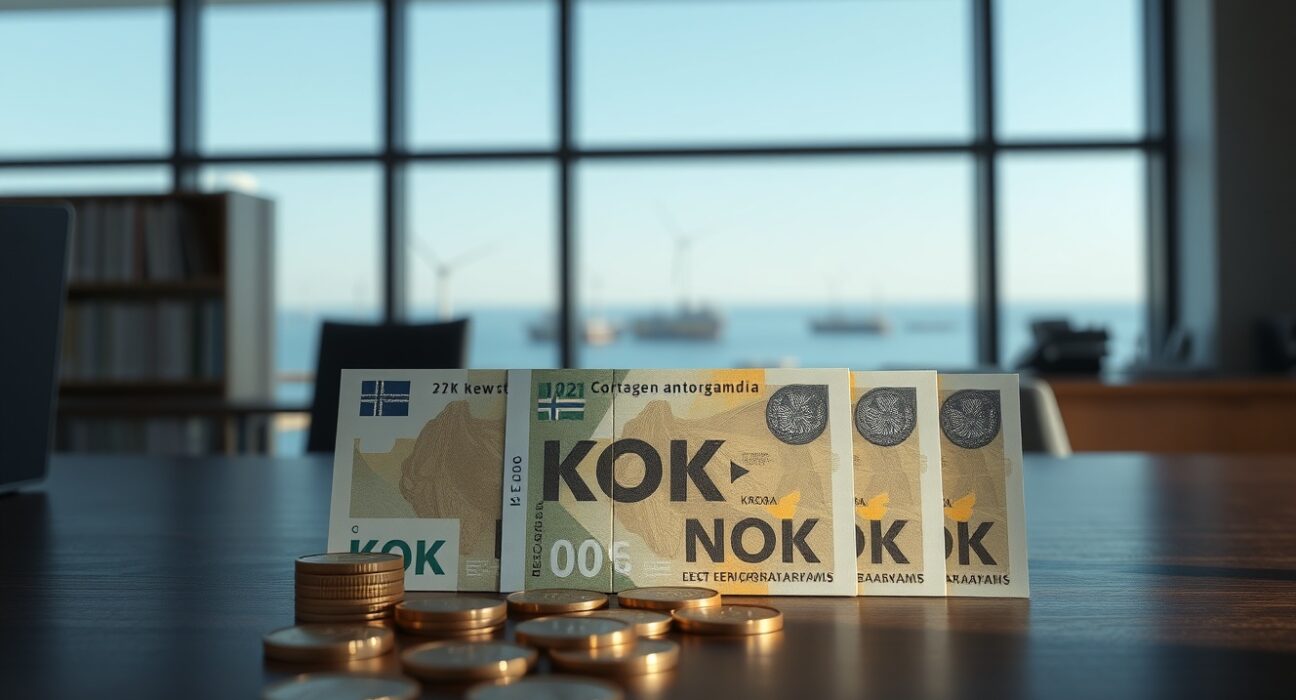 Norwegian krone currency analysis with energy and central bank policy context
