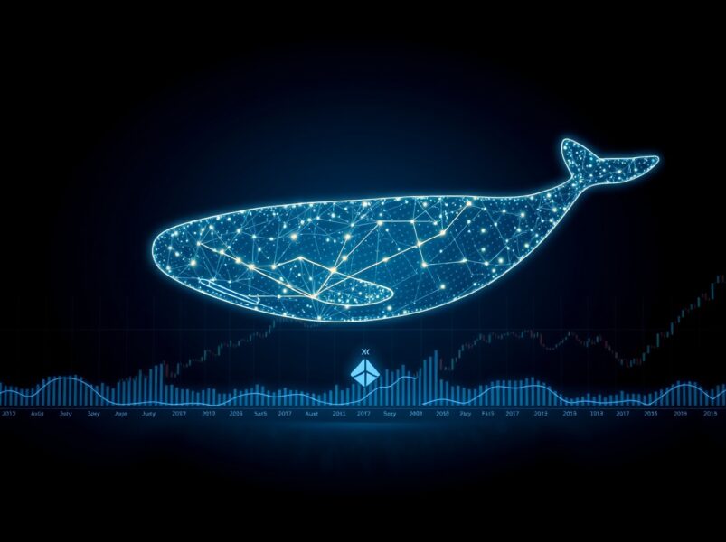 Digital whale moving tokens causing NOM price crash on financial chart