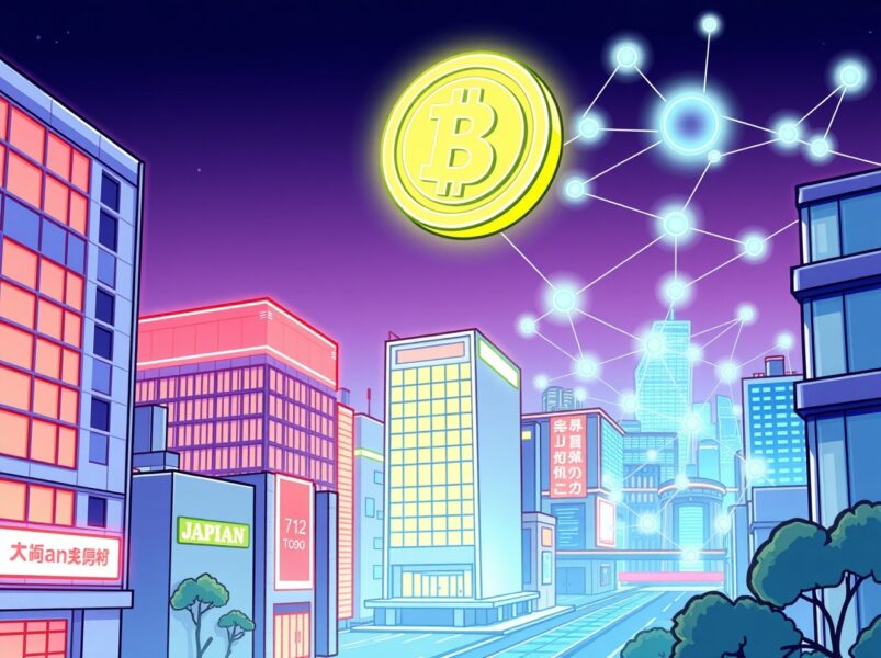 A vibrant cartoon illustrating a revolutionary security token offering for a digital venture capital fund.