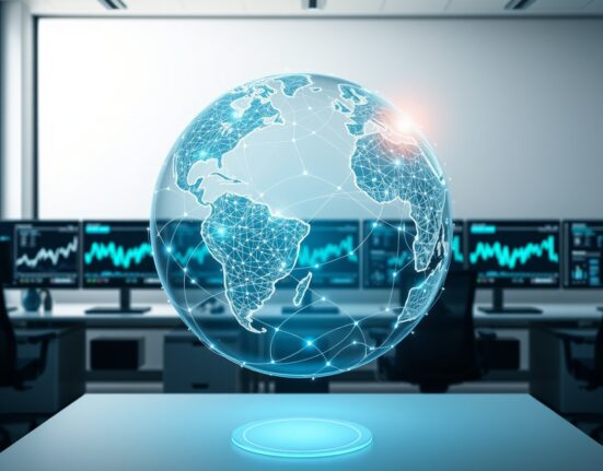 Global digital finance landscape representing the growth of non-USD stablecoin supply.