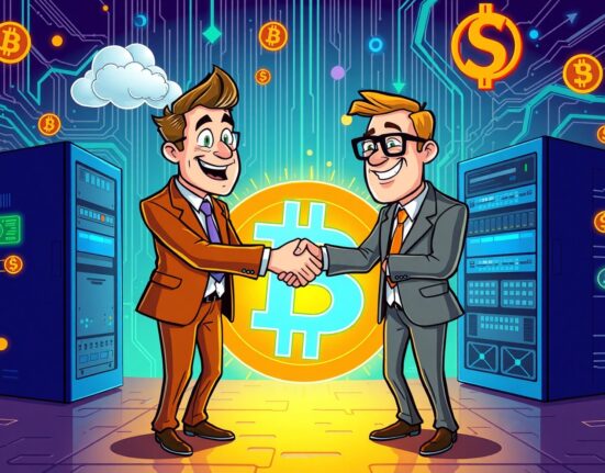 Northern Data sells Bitcoin mining division in a major cryptocurrency industry deal illustration