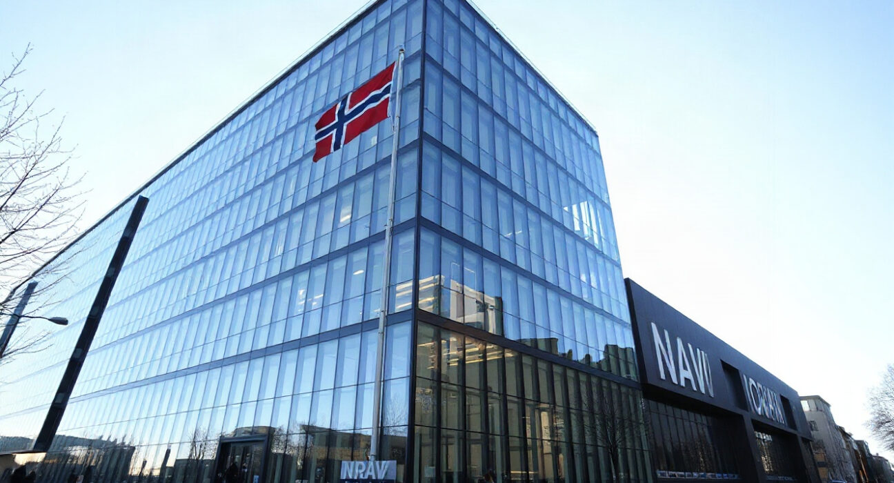 The Norwegian Labour and Welfare Administration (NAV) building in Oslo, Norway.