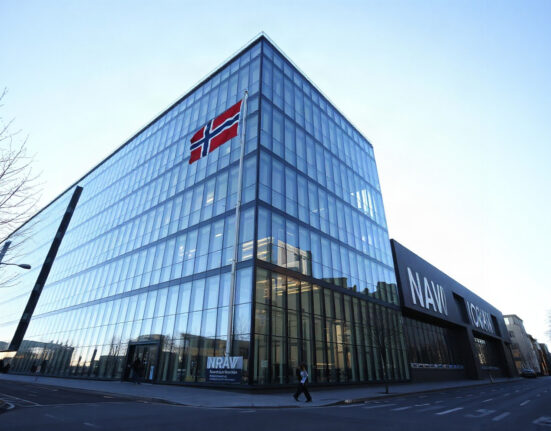 The Norwegian Labour and Welfare Administration (NAV) building in Oslo, Norway.