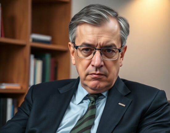 Nouriel Roubini, NYU professor and economist, in a serious portrait