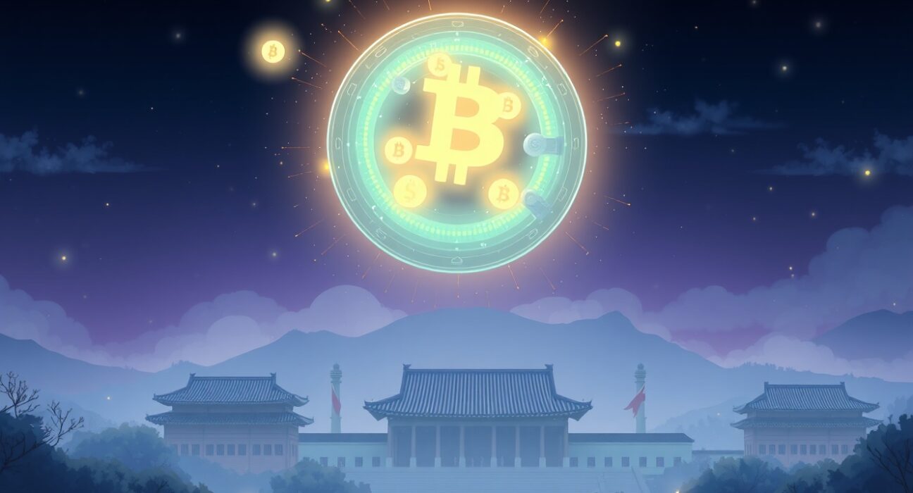 Illustration of the NTS crypto leak security breach showing digital vulnerability in government systems.