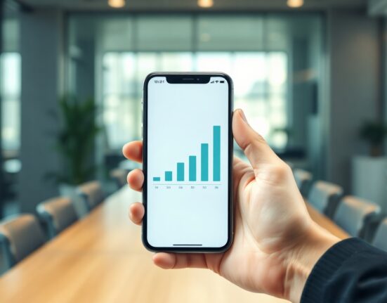 Nu Holdings (NU) Q2 earnings beat – digital banking app on a smartphone with an upward trend graph