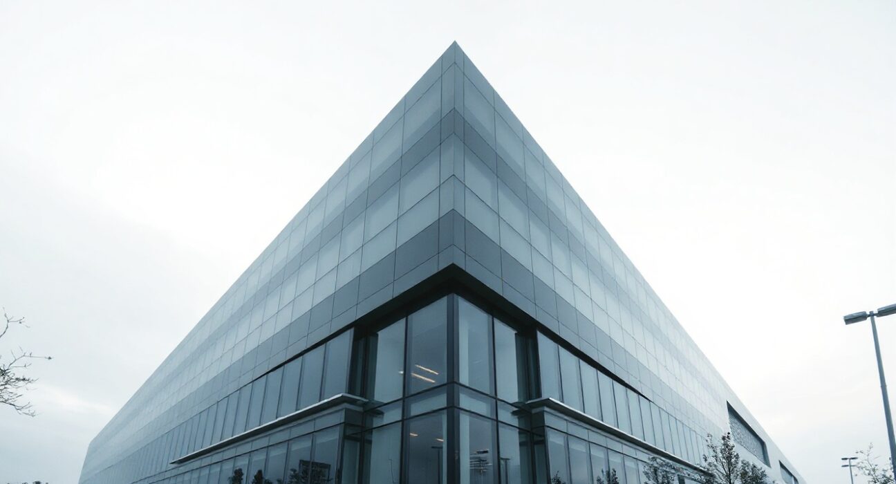 Exterior view of a modern biotechnology research building, representing Nurix Therapeutics' corporate headquarters.