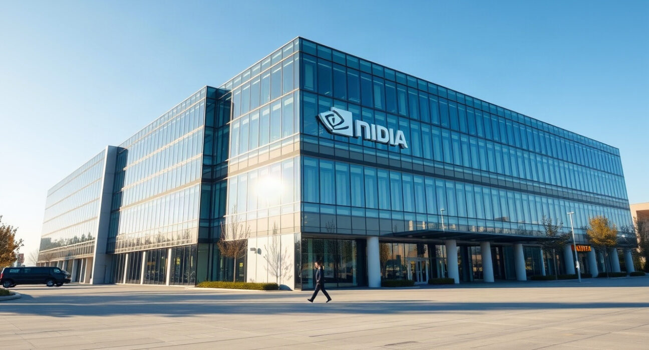 Nvidia headquarters in Santa Clara, California, symbolizing its shift to AI finance.