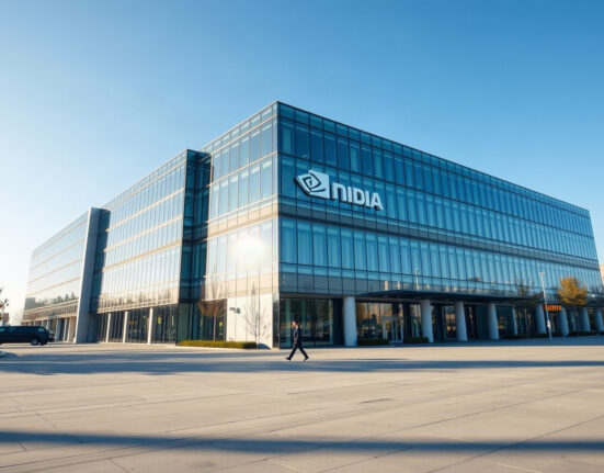 Nvidia headquarters in Santa Clara, California, symbolizing its shift to AI finance.