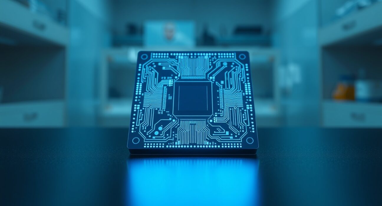 Nvidia's advanced semiconductor wafer representing the Blackwell and Vera Rubin AI chip architectures.