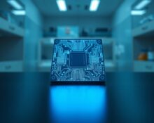 Nvidia's advanced semiconductor wafer representing the Blackwell and Vera Rubin AI chip architectures.