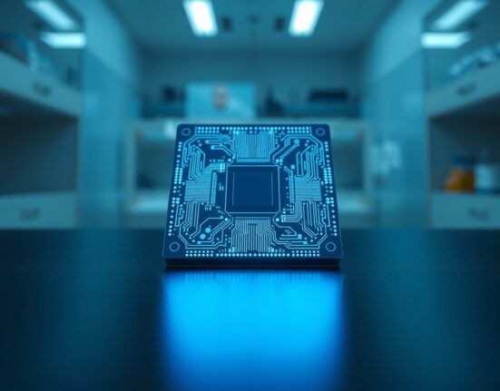 Nvidia's advanced semiconductor wafer representing the Blackwell and Vera Rubin AI chip architectures.