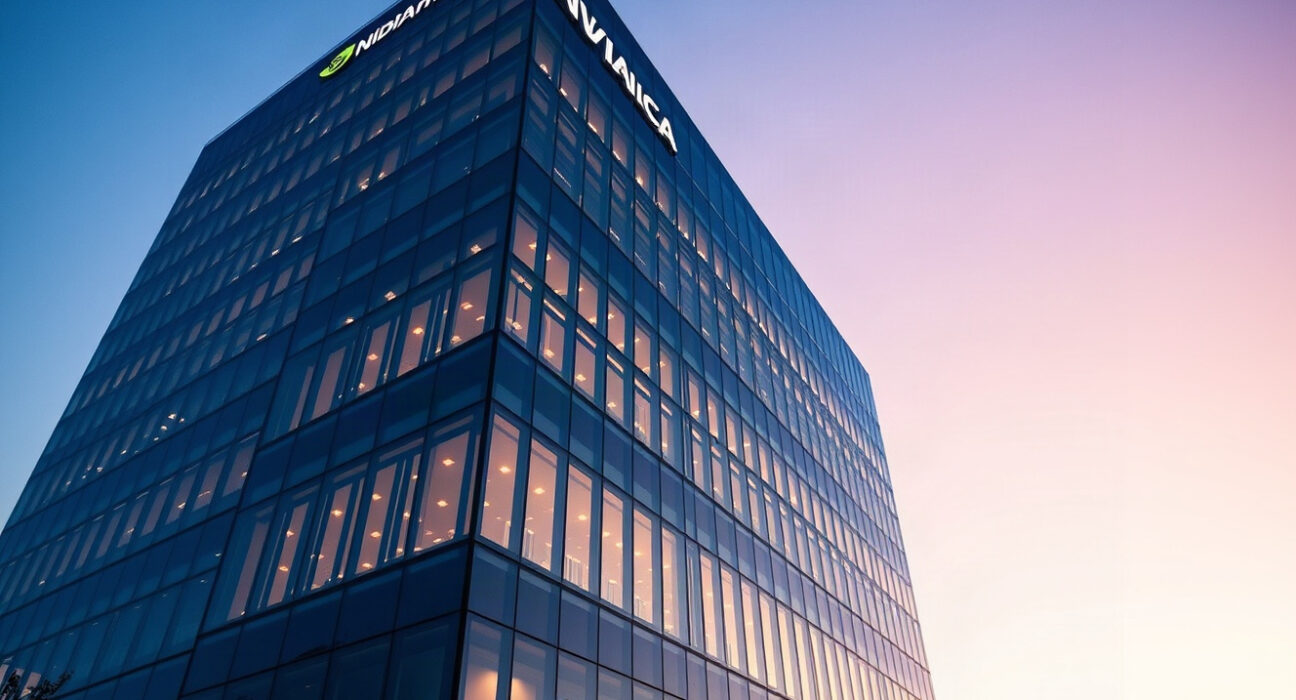 Nvidia headquarters in Santa Clara, California, ahead of Q4 earnings release