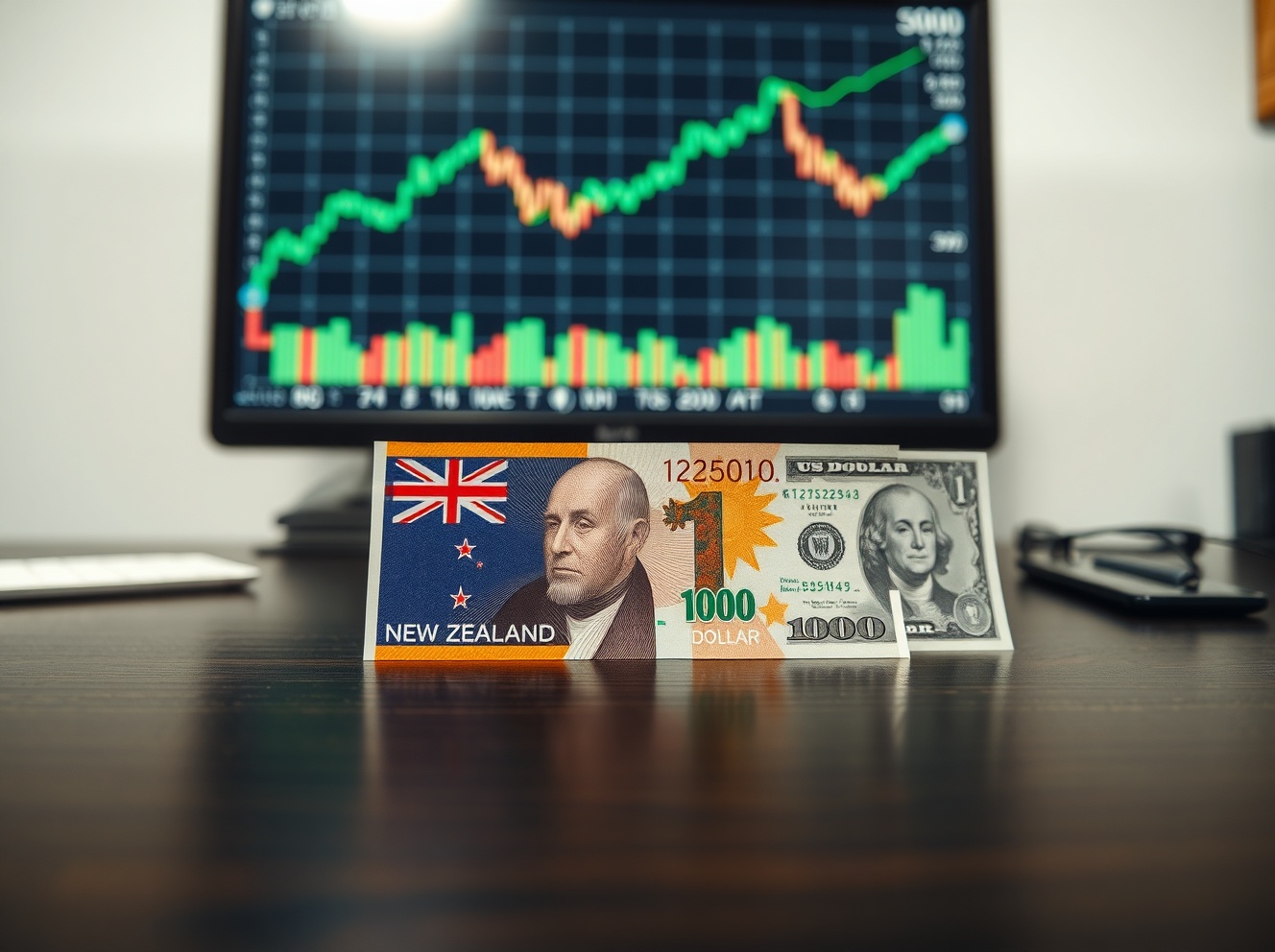 New Zealand Dollar Holds Steady Above 0.5700 After Chinese Services PMI Data
