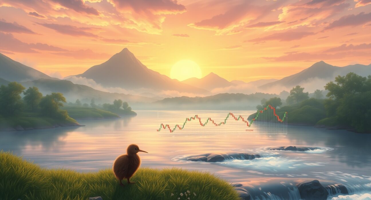 NZD/USD currency pair analysis after dovish RBNZ monetary policy shift impacts forex markets.
