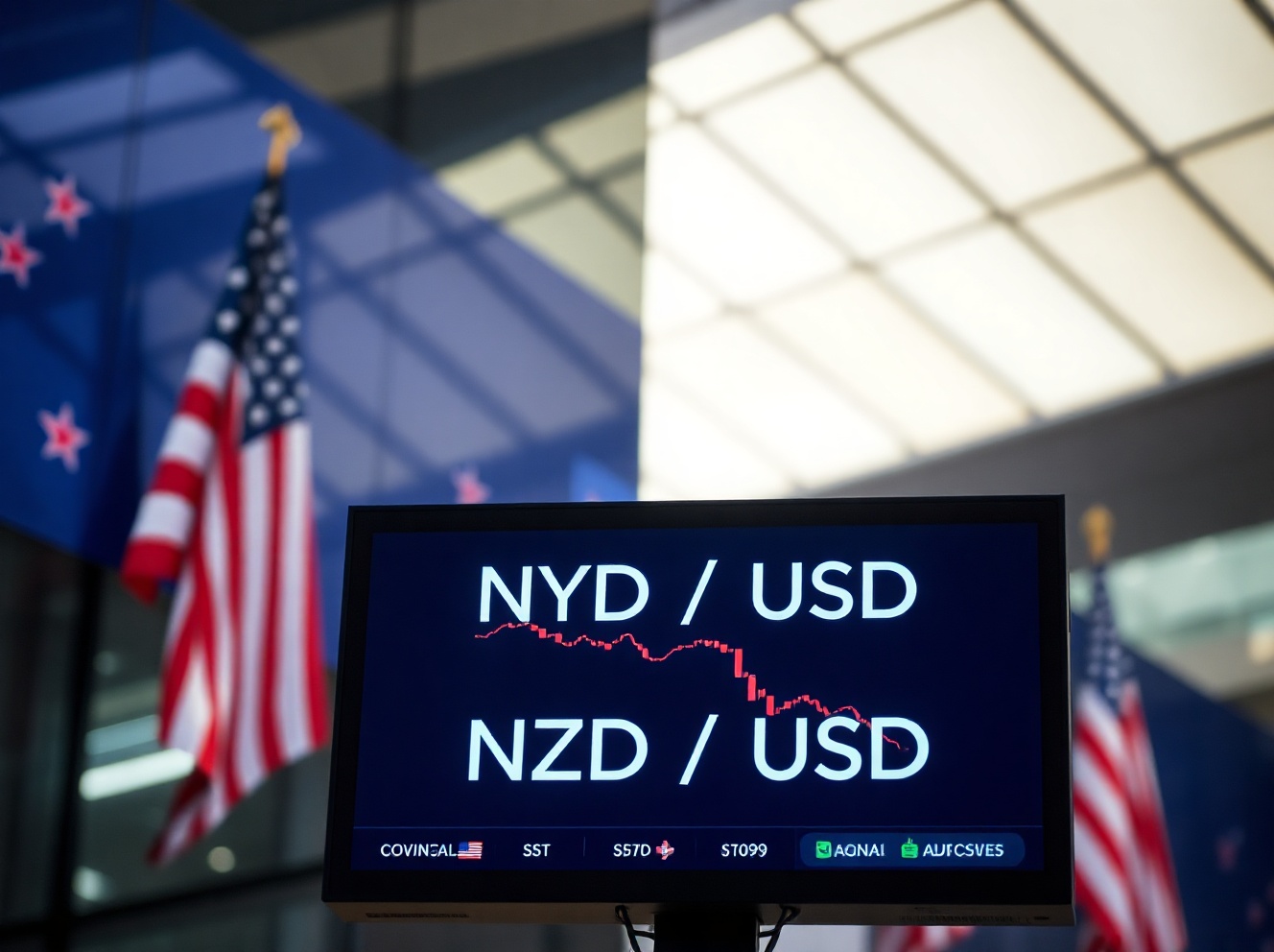 NZD/USD Dips Below 0.5900 as US-Iran Talks Uncertainty and Stronger US PMI Data Weigh