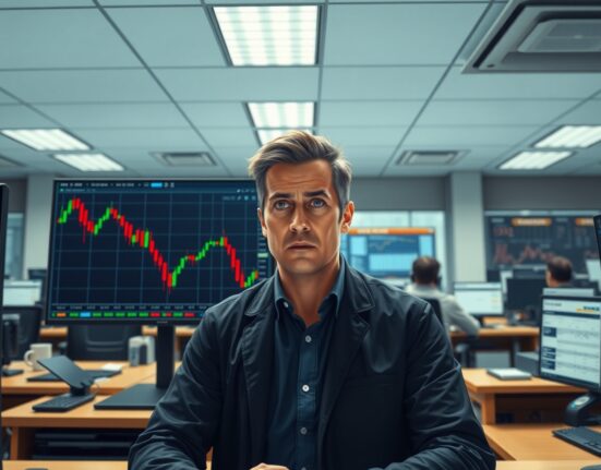Trader analyzing NZD/USD forex chart as geopolitical tensions impact currency markets.