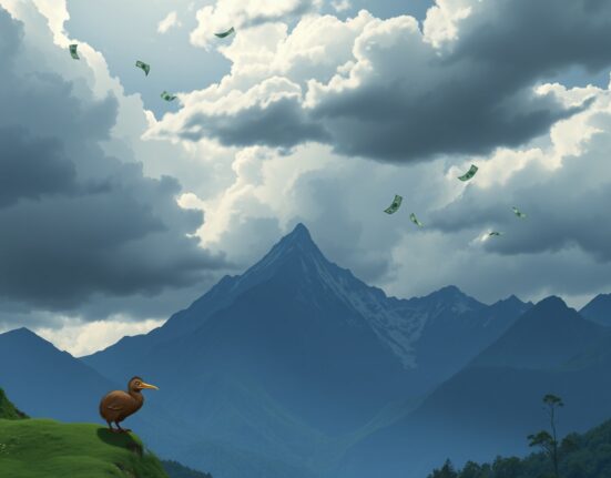 NZD/USD currency pair analysis showing New Zealand dollar weakness against strengthening US dollar