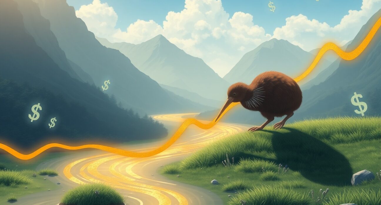 NZD/USD forecast analysis showing the currency pair's battle with the 20-day Exponential Moving Average.