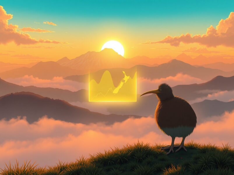 NZD/USD forecast analysis chart showing the path toward 0.6100 ahead of the RBNZ policy decision.