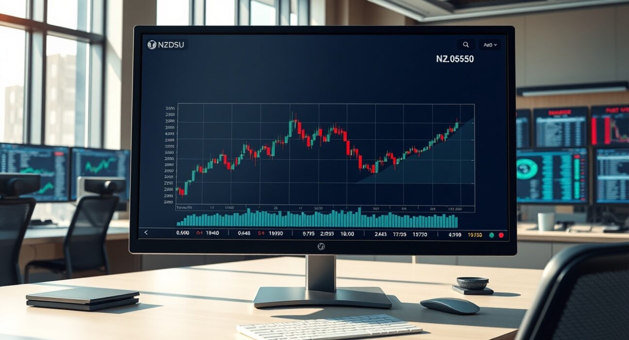 NZD/USD forex trading chart analysis showing price action around 0.5850 level after China trade data