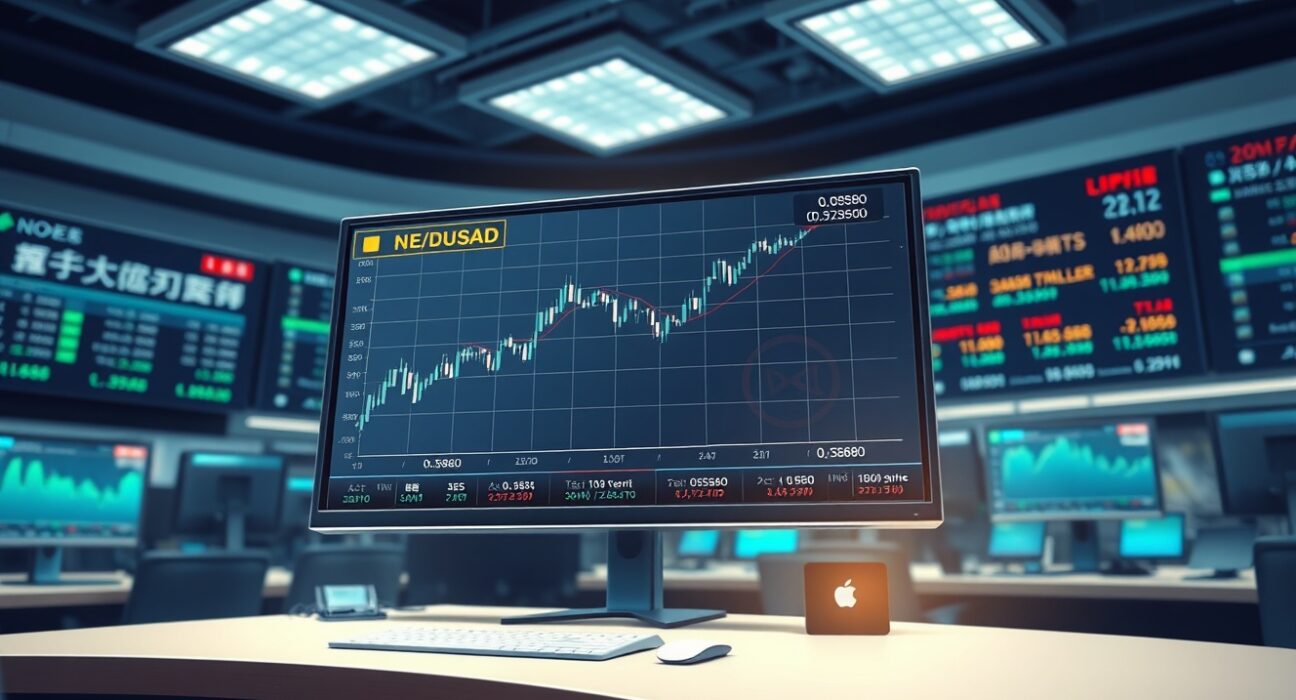 NZD/USD forex chart analysis showing recovery amid positive China economic data.