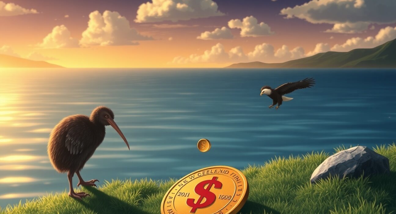 NZD/USD currency pair analysis showing impact of conflicting economic indicators on forex markets