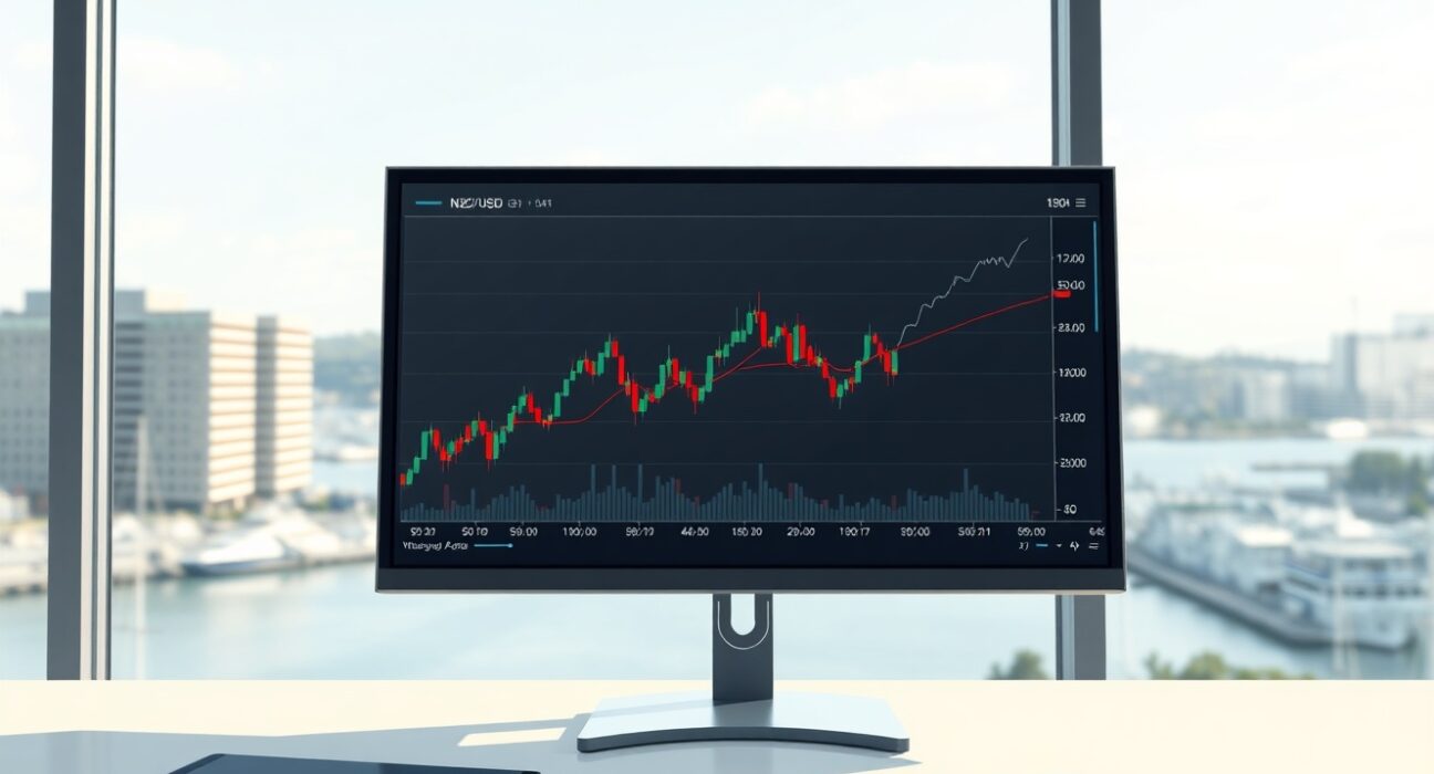 NZD/USD currency chart analysis ahead of the RBNZ monetary policy decision.