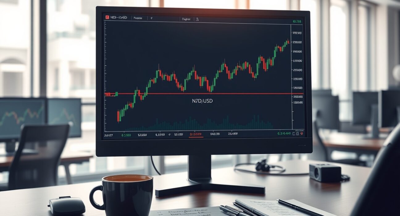 Professional forex trading analysis of NZD/USD price action approaching the 0.5930 resistance level