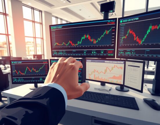 Professional forex trading analysis of the NZD/USD currency pair rebound from 0.5750.
