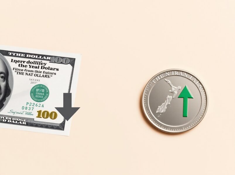 NZD/USD forex chart showing price rise as US Dollar weakens due to renewed US-Iran talks hopes