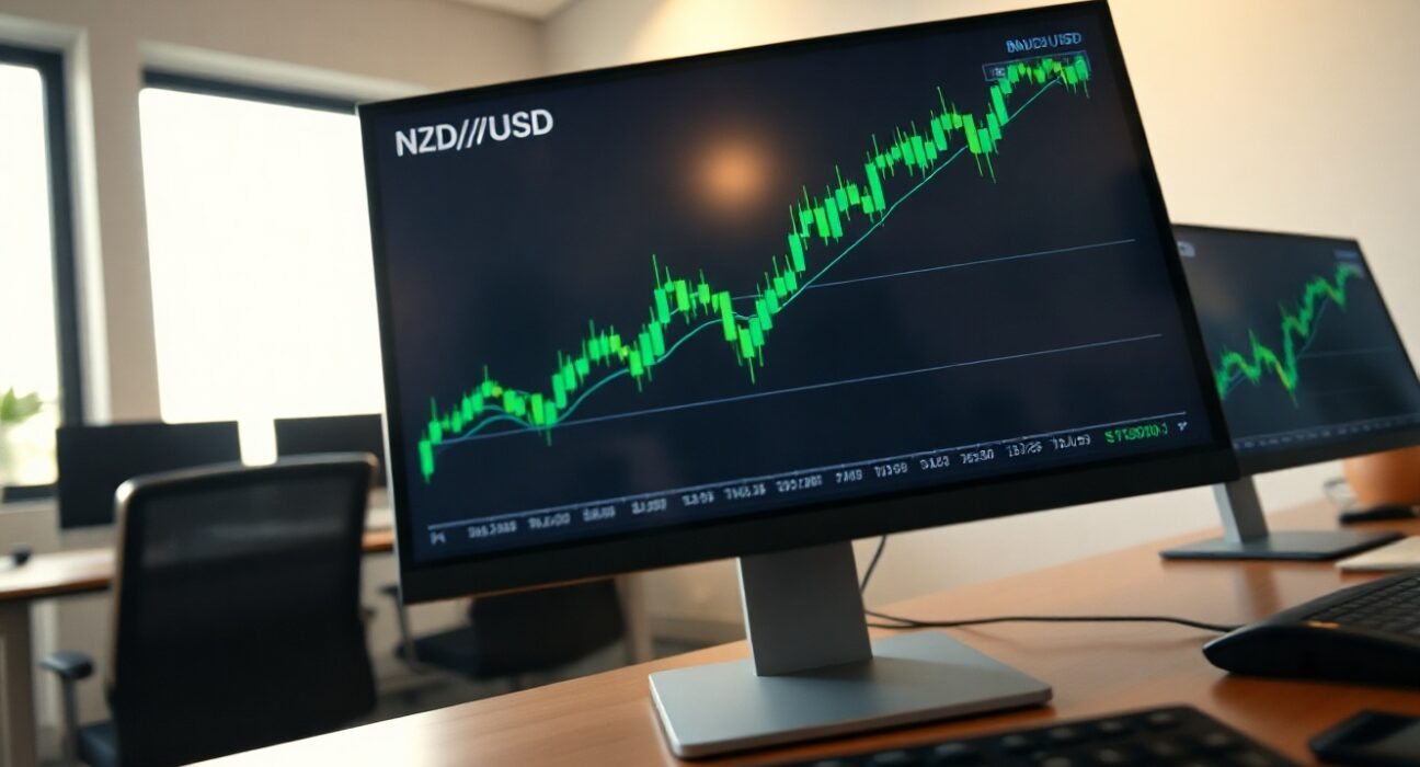 NZD/USD price chart showing bullish momentum near 0.5870