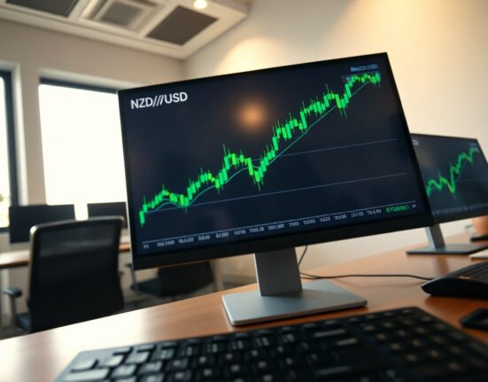 NZD/USD price chart showing bullish momentum near 0.5870