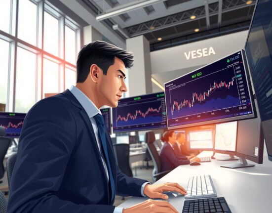 Professional trader analyzing NZD/USD currency movements amid geopolitical market shifts