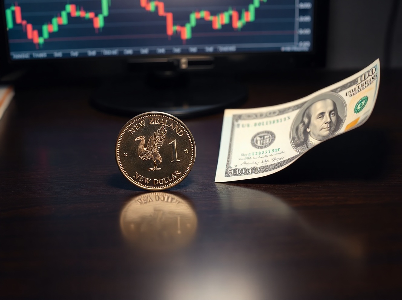 New Zealand Dollar Weakens as US Dollar Gains on Middle East Tensions and Strong Data