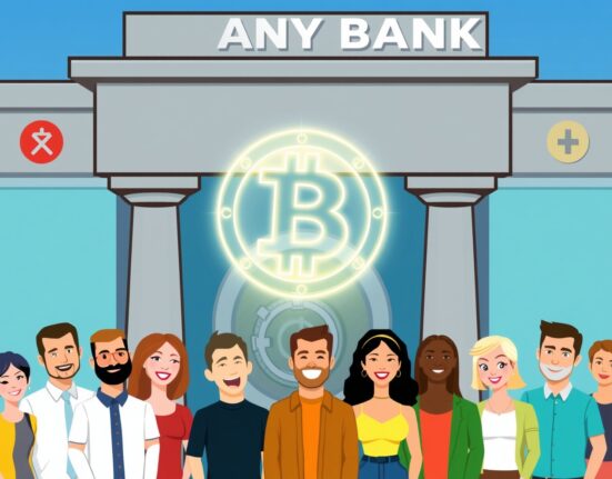 A bank facilitating secure risk-less principal crypto trades as a trusted intermediary.