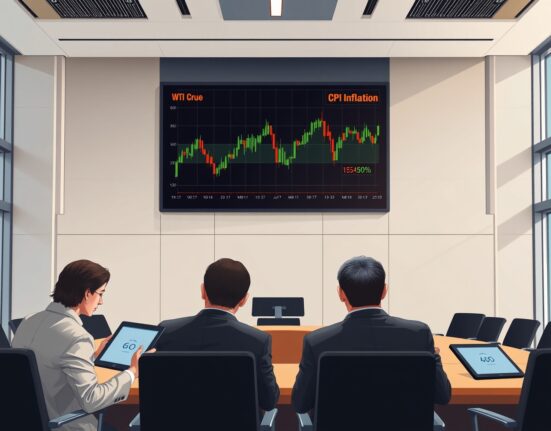 Central bank analysts monitoring oil price and inflation data for monetary policy decisions in 2025