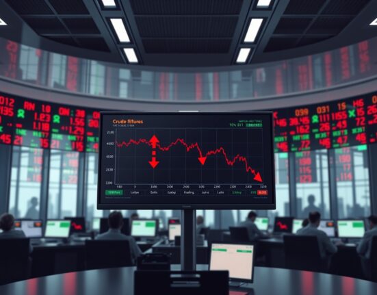 Oil futures trading screen showing supply risk warning from Rabobank analysis
