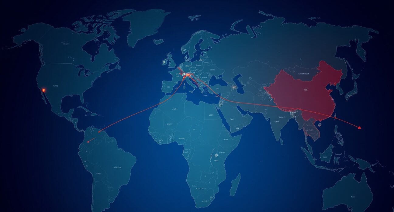 Global oil market analysis showing geopolitical tension zones and price volatility patterns from Rabobank research.