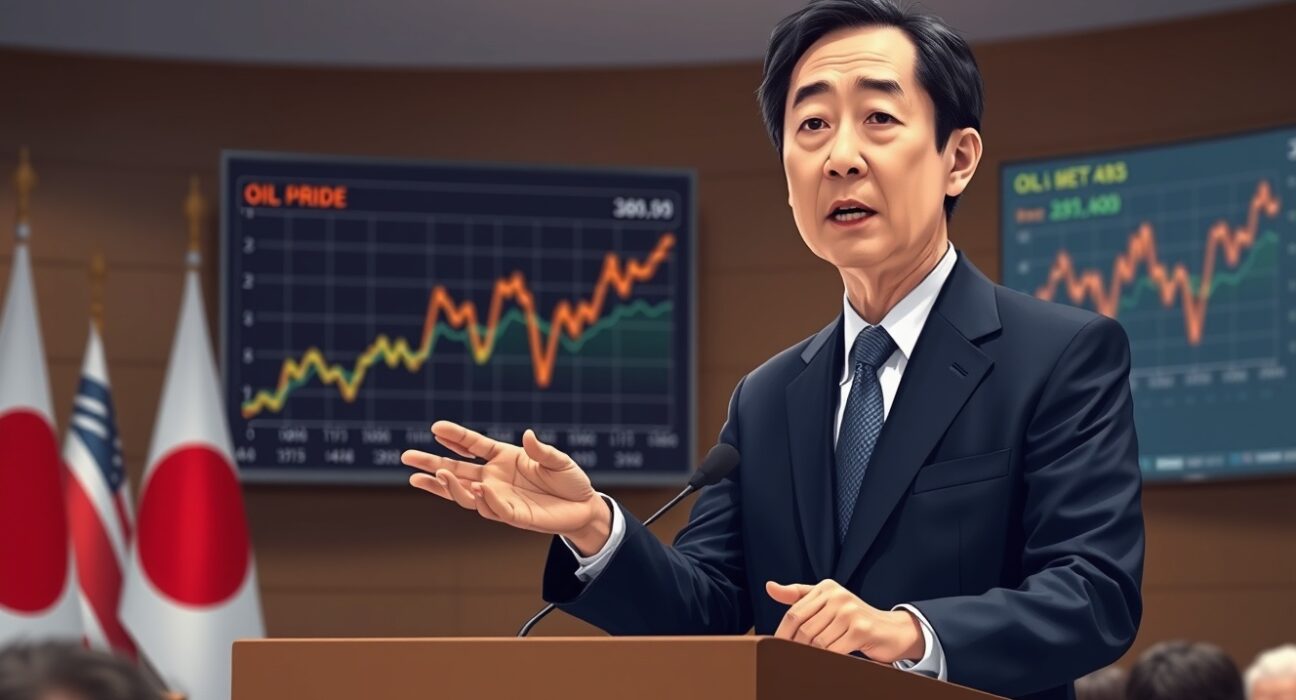 Japan Finance Minister Katayama discusses oil price volatility and its impact on financial markets.