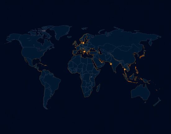 Global map analysis showing geopolitical tension impacting oil prices and energy markets.