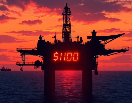 Oil prices surge past $110 per barrel as US maintains Iran blockade, impacting global energy markets and geopolitical stability.