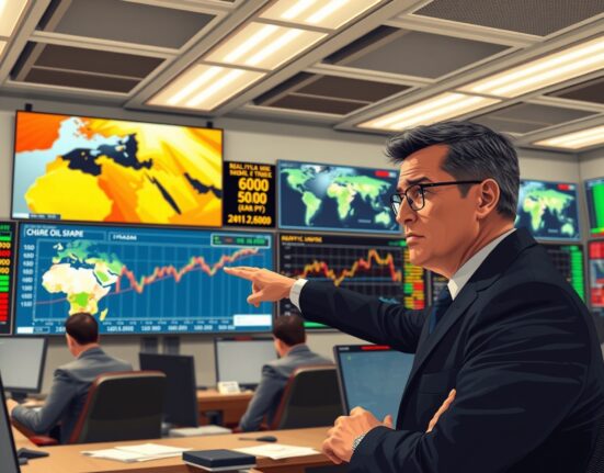 Oil market analysis showing geopolitical risk impact on crude oil prices and supply chains