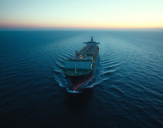 Oil tanker navigating strategic maritime chokepoint illustrating global energy transportation risks