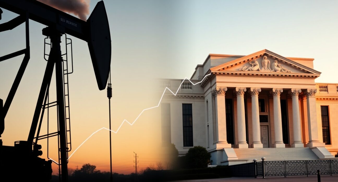 Analysis of oil price shock impact on Federal Reserve monetary policy and inflation, featuring MUFG insights.