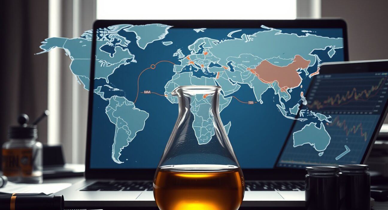Global oil supply routes and analysis representing market risks and marginal flow dynamics in 2025.