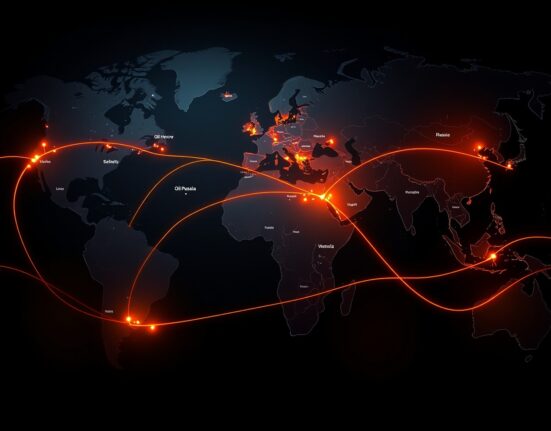 Global energy security map analysis showing geopolitical oil supply risks and vulnerable shipping routes.